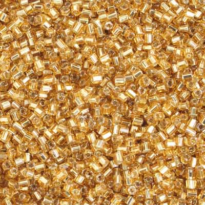 Preciosa Seedbead 2-Cut 10/0 - SB35365 Silverlined Gold