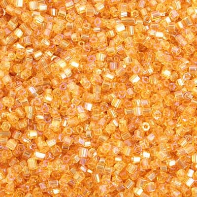 Preciosa Seedbead 2-Cut 10/0 - SB35372S Transparent Topaz AB