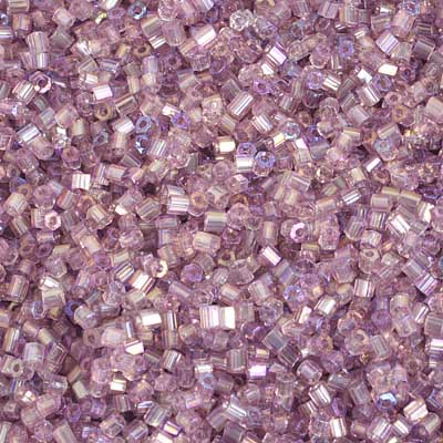 2-Cut 10/0 - SB35373S Violet clair AB transparent · Preciosa rocaille||Preciosa Seedbead 2-Cut 10/0 - SB35373S Transparent Light Purple AB