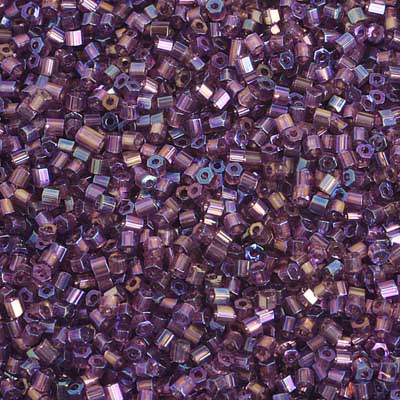 2-Cut 10/0 - SB35374S Violet foncé AB transparent · Preciosa rocaille