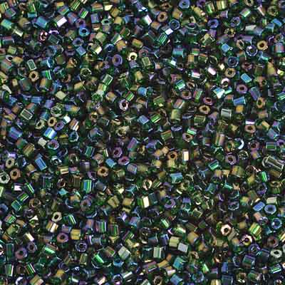 Preciosa Seedbead 2-Cut 10/0 - SB35377 Opaque Green AB