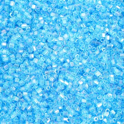 Preciosa Seedbead 2-Cut 10/0 - SB35378 Transparent Light Aqua AB