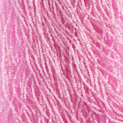 Preciosa Seedbead 2-Cut 10/0 - SB40002 Transparent Satin Light Fuchsia Solgel