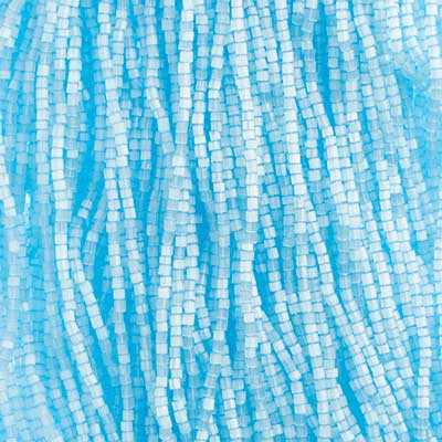 Preciosa Seedbead 2-Cut 10/0 - SB40007S Transparent Dyed Satin Blue Solgel