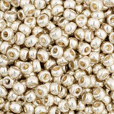 Preciosa Seedbead 11/0 - SB01018 Opaque Silver Metallic