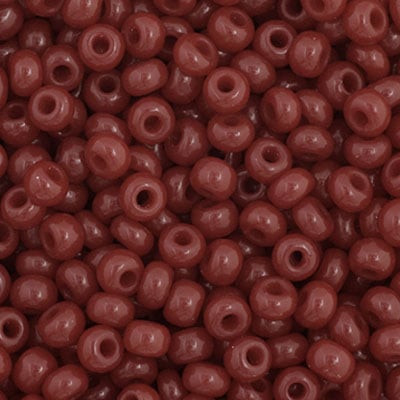 Preciosa Seedbead 11/0 - SB34915 Opaque Cranberry