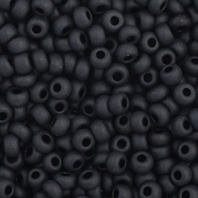 Preciosa Seedbead 11/0 - SB34943 Opaque Black Matt