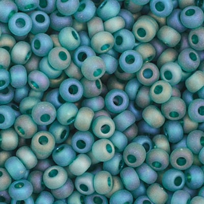 Preciosa Seedbead 11/0 - SB34962 Transparent Teal AB Matt