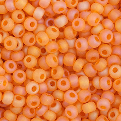 Preciosa Seedbead 11/0 - SB34967 Transparent Light Orange Matt AB