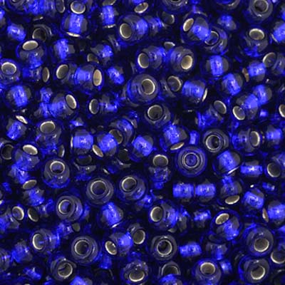 Preciosa Seedbead 11/0 - SB34970 Silverlined Royal Blue