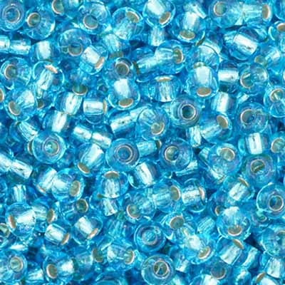 Preciosa Seedbead 11/0 - SB34978 Silverlined Aqua