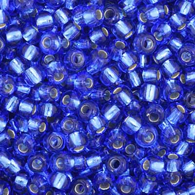 Preciosa Seedbead 11/0 - SB34979 Silverlined Dark Blue