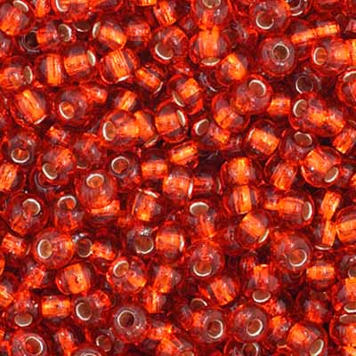 Preciosa Seedbead 11/0 - SB34983 Silverlined Orange