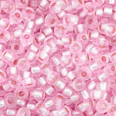 Preciosa Seedbead 11/0 - SB34998 Silverlined Pink Dyed