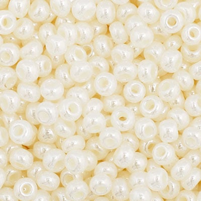 Preciosa Seedbead 11/0 - SB35004 Opaque Ceylon Dyed Pearl