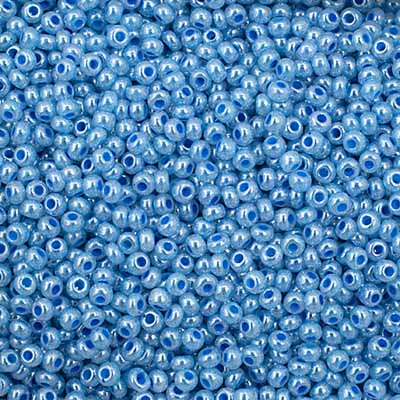 Preciosa Seedbead 11/0 - SB35010 Opaque Pale Blue Dyed Pearl