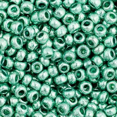 Preciosa Seedbead 11/0 - SB35021 Opaque Metallic Green