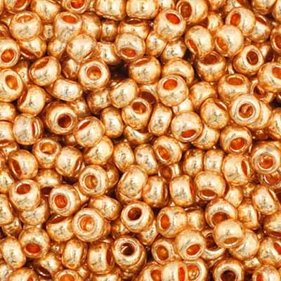 Preciosa Seedbead 11/0 - SB35024 Opaque Metallic Gold