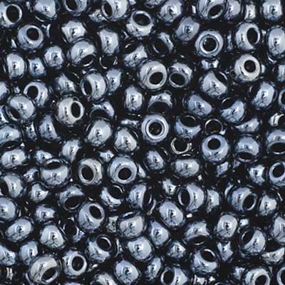 Preciosa Seedbead 11/0 - SB35027 Opaque Metallic Gunmetal