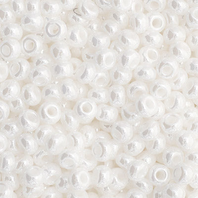 Preciosa Seedbead 11/0 - SB35032 Opaque White Luster