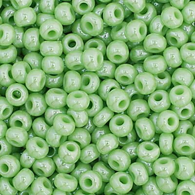 Preciosa Seedbead 11/0 - SB35039 Opaque Green Luster