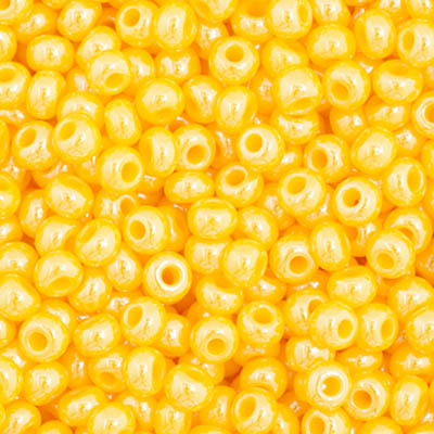 Preciosa Seedbead 11/0 - SB35044 Opaque Golden Yellow Luster