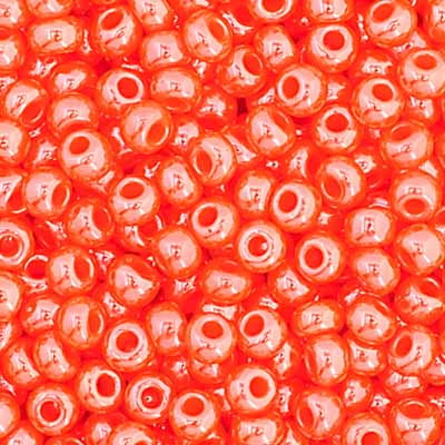 Preciosa Seedbead 11/0 - SB35046 Opaque Dark Orange Luster