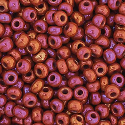 Preciosa Seedbead 11/0 - SB35050 Opaque Ruby AB