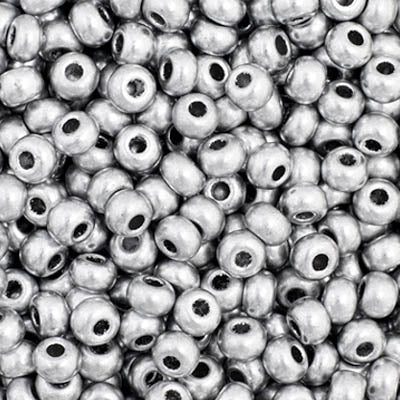 Preciosa Seedbead 11/0 - SB35051 Opaque Metallic Silver