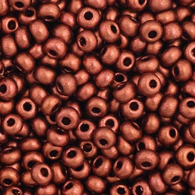 Preciosa Seedbead 11/0 - SB35052 Opaque Metallic Copper