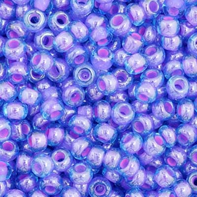 Preciosa Seedbead 11/0 - SB35058 Aqua/Amethyst Colorlined