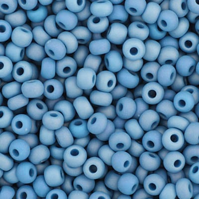 Preciosa Seedbead 11/0 - SB35064 Opaque Medium Blue AB Matt