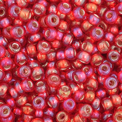 Preciosa Seedbead 11/0 - SB35074 Silverlined Red Rainbow