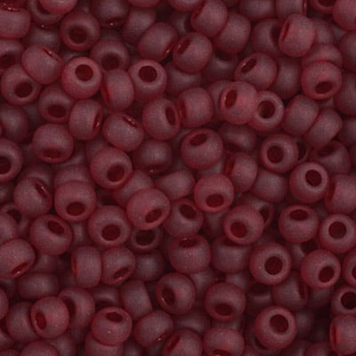 Preciosa Seedbead 11/0 - SB35075 Transparent Garnet Matt