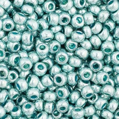 Preciosa Seedbead 11/0 - SB40003 Chalk Metallic Light Teal Solgel