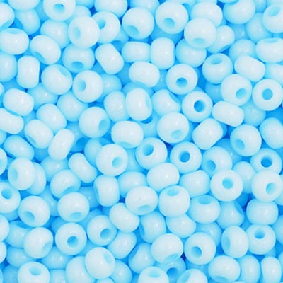 Preciosa Seedbead 11/0 - SB40006 Chalk Light Blue Solgel