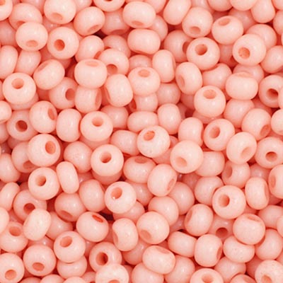 Preciosa Seedbead 11/0 - SB40009 Chalk Light Orange Dyed Solgel