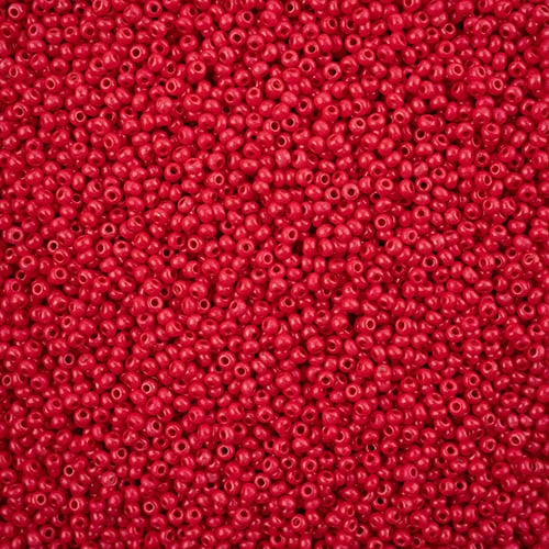 Preciosa Seedbead 11/0 - SB43115 Chalk Terra Intensive Red