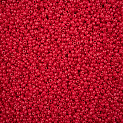 Preciosa Seedbead 11/0 - SB43115 Chalk Terra Intensive Red