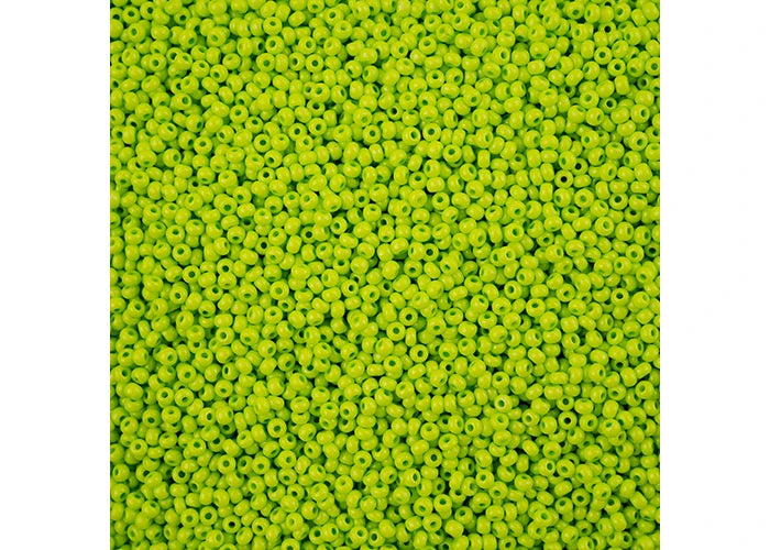 Preciosa Seedbead 11/0 - SB43118 Chalk Terra Intensive Light Green Loose