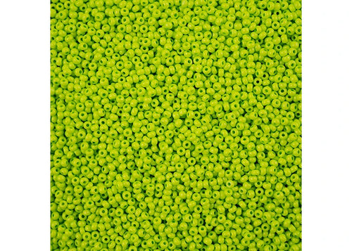 Preciosa Seedbead 11/0 - SB43118 Chalk Terra Intensive Light Green Loose