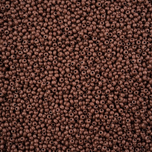 Preciosa Seedbead 11/0 - SB43120 Chalk Terra Intensive Dark Brown Loose