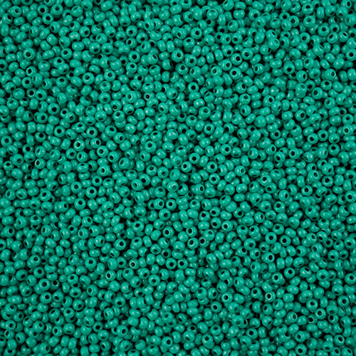 Preciosa Seedbead 11/0 - SB43121 Chalk Terra Intensive Dark Green Loose