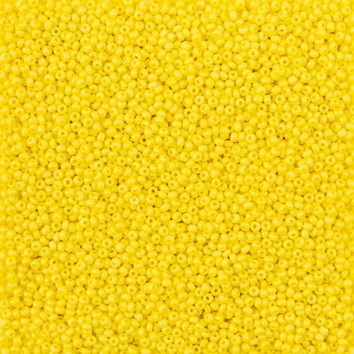 Preciosa Seedbead 11/0 - SB43122 Chalk Terra Intensive Yellow Matt