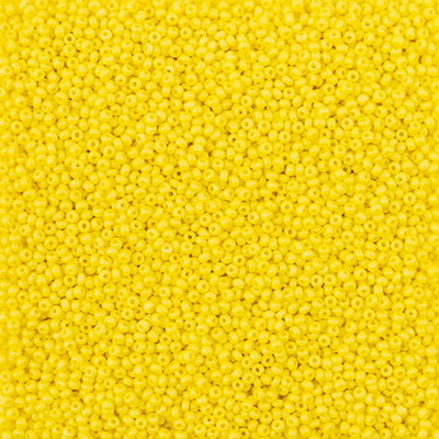 Preciosa Seedbead 11/0 - SB43122 Chalk Terra Intensive Yellow Matt