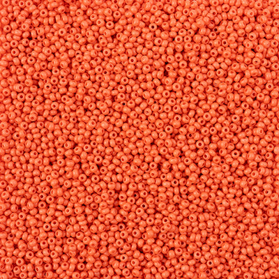 Preciosa Seedbead 11/0 - SB43123 Chalk Terra Intensive Orange Matt