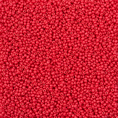 Preciosa Seedbead 11/0 - SB43126 Chalk Terra Intensive Red Matt