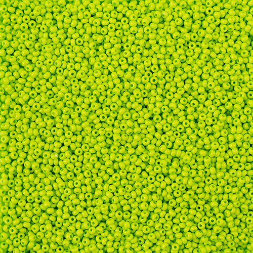 Preciosa Seedbead 11/0 - SB43129 Chalk Terra Intensive Light Green Matt