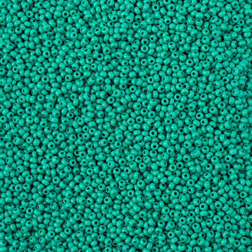 Preciosa Seedbead 11/0 - SB43132 Chalk Terra Intensive Dark Green Matt