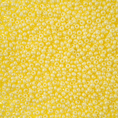 Preciosa Seedbead 11/0 - SB43140 Chalk PermaLux Dyed Light Yellow